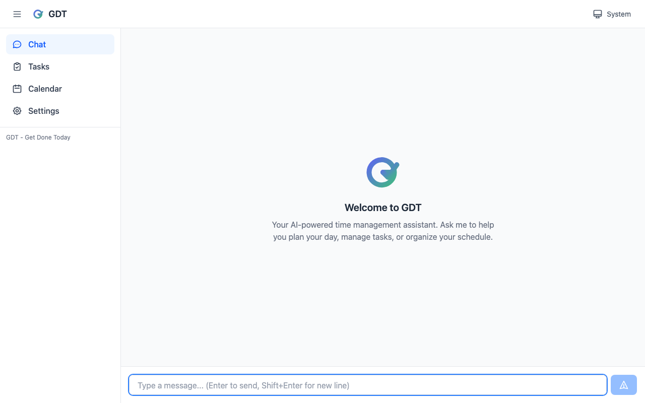 GDT Web 界面 - 对话